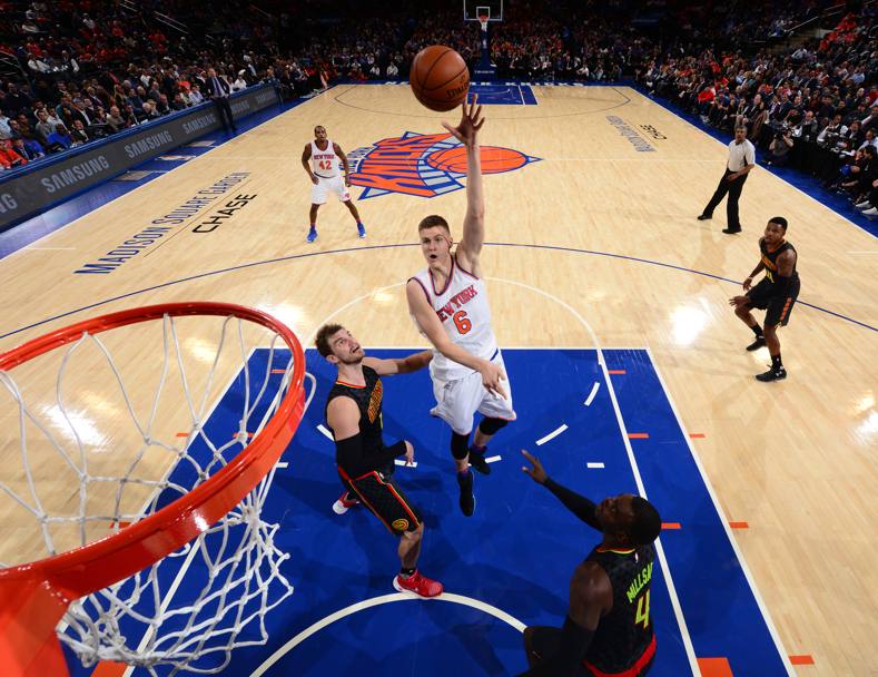 Kristaps Porzingis dei New York Knicks (Getty Images)